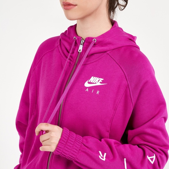 Nike Tops - Nike Air logo hot pink plus size hoodie women’s size 3X